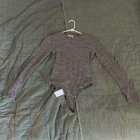 Madewell long sleeve grey bodysuit - Picture 1 of 5